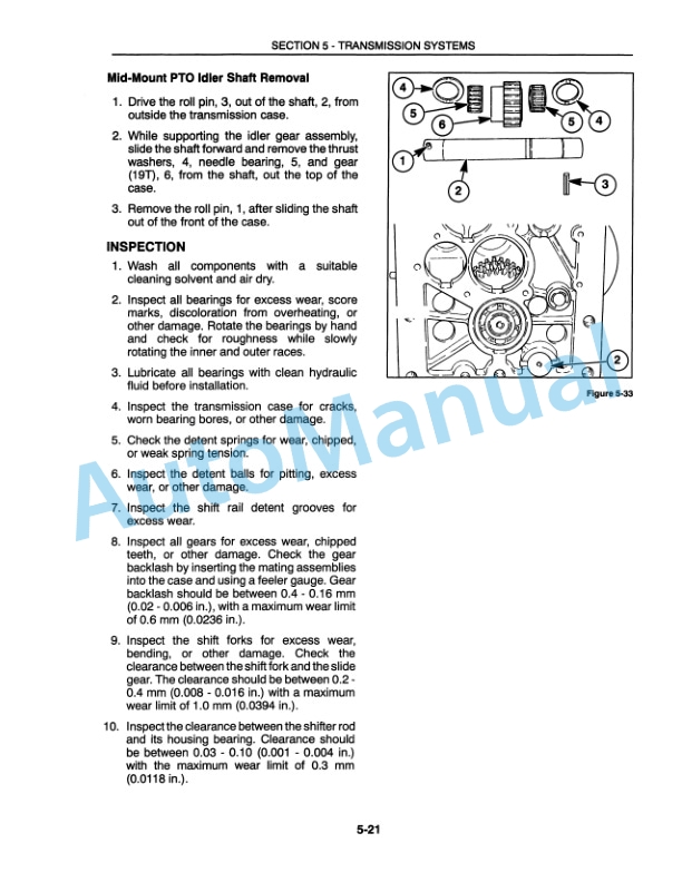 New Holland TC18, TC21, TC21D Repair Manual 86590941-2