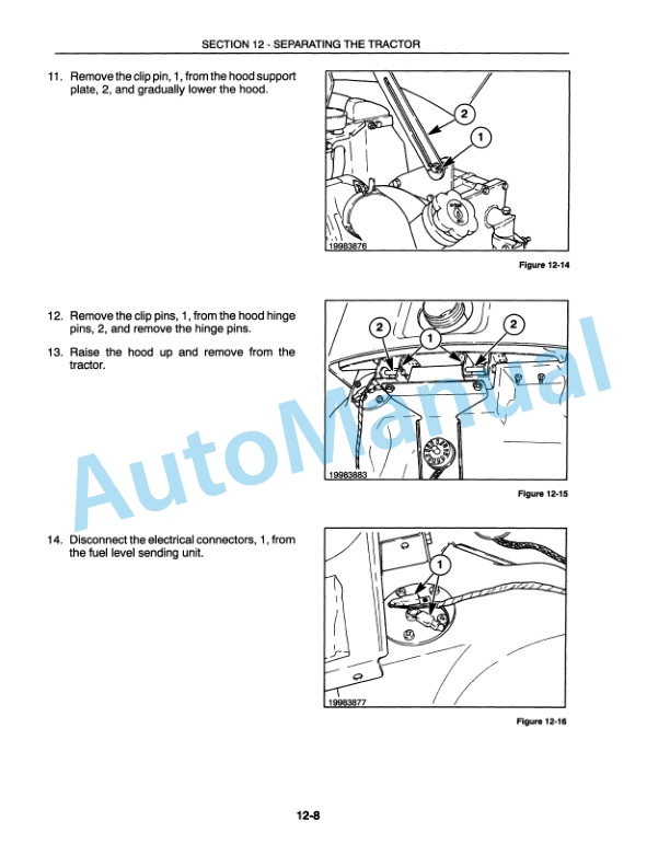 New Holland TC18, TC21, TC21D Repair Manual 86590943-3