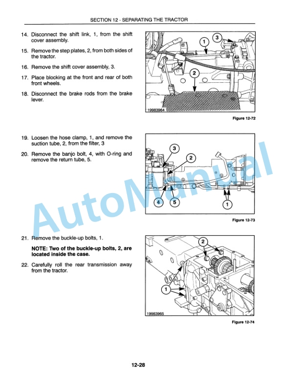 New Holland TC18, TC21, TC21D Repair Manual 86590943-4