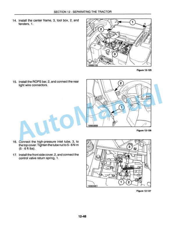 New Holland TC18, TC21, TC21D Repair Manual 86590943-5