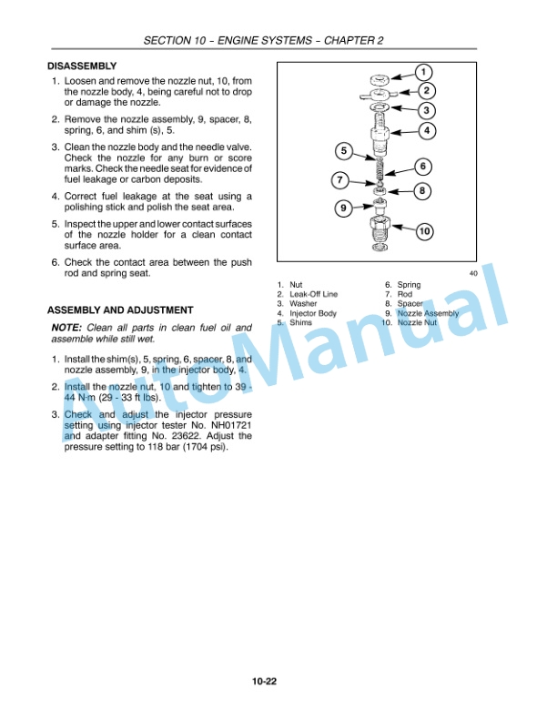 Alternative view of New Holland TC18, TC21D, TC24D Tractor Repair Manual 87032528