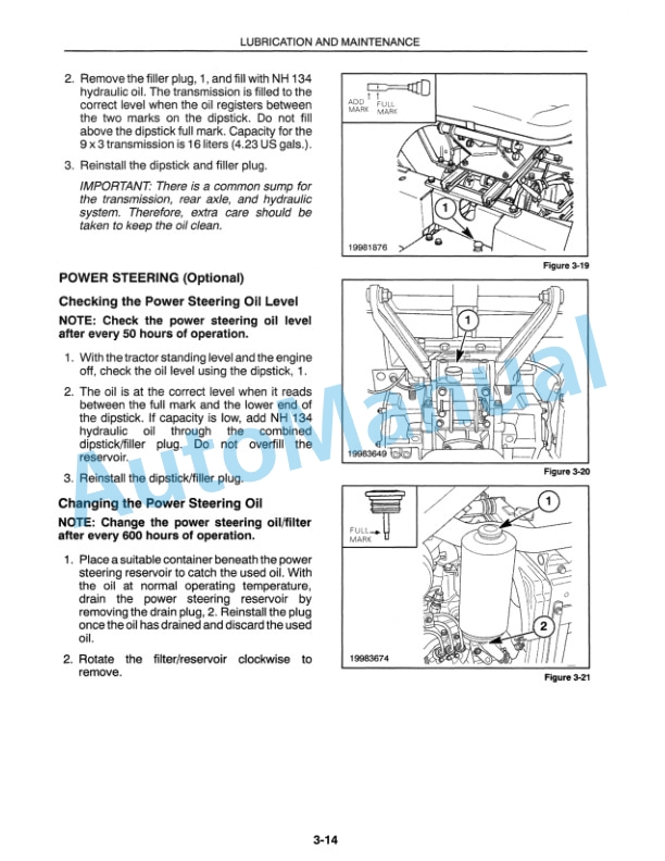 New Holland TC21 Operation and Maintenance Manual 86597082-4