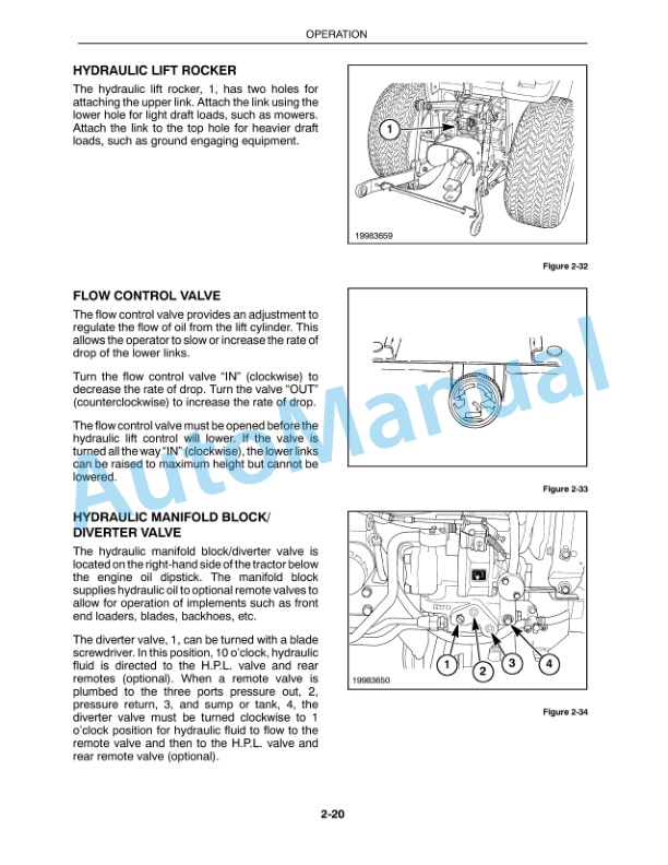 New Holland TC21D Operation and Maintenance Manual 86597086-3