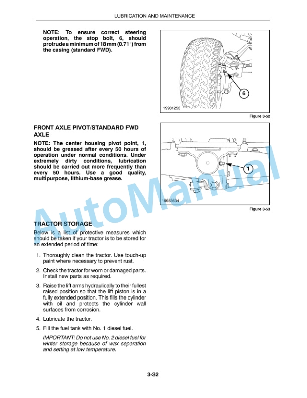 New Holland TC21D Operation and Maintenance Manual 86597086-5