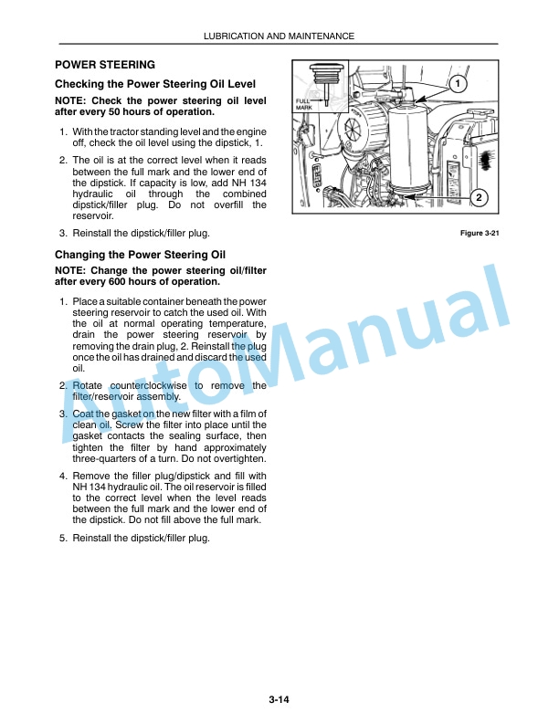 New Holland TC25D, TC29D, TC33D Operation and Maintenance Manual 86587311-4