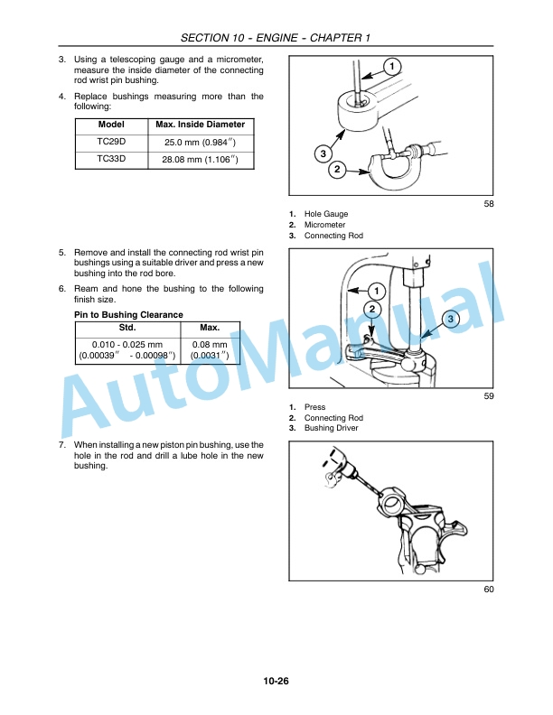 New Holland TC29D, TC33D Tractor Repair Manual 87036757-2