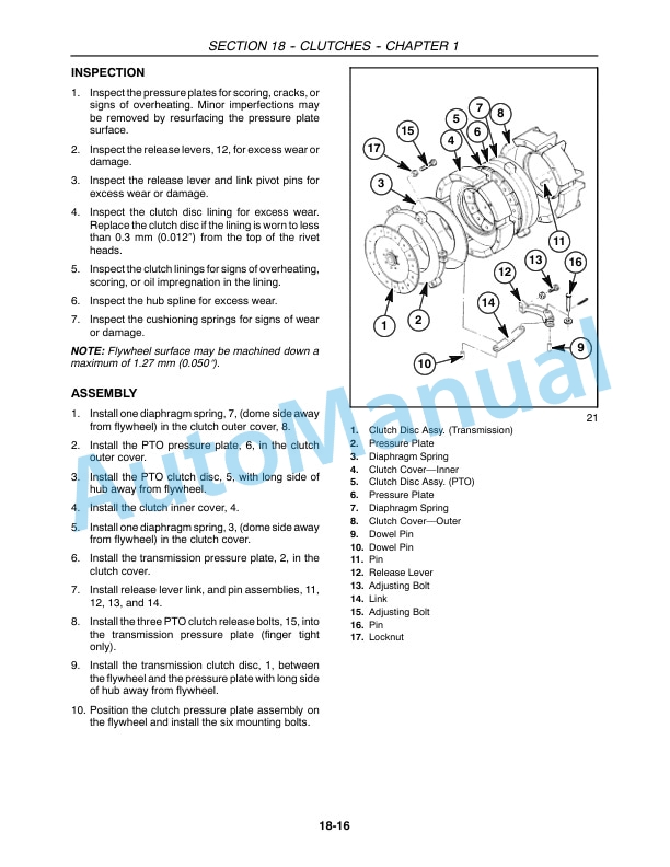 New Holland TC29D, TC33D Tractor Repair Manual 87036757-4