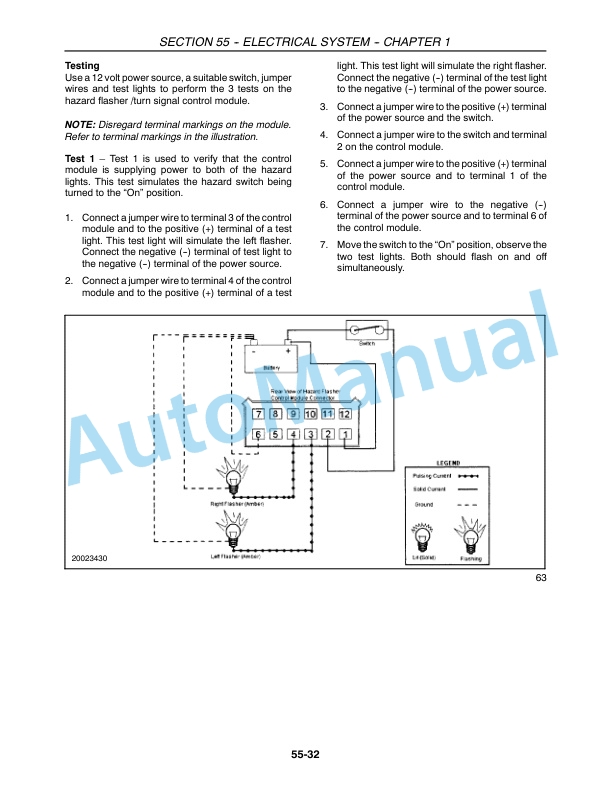 New Holland TC29D, TC33D Tractor Repair Manual 87036759-2