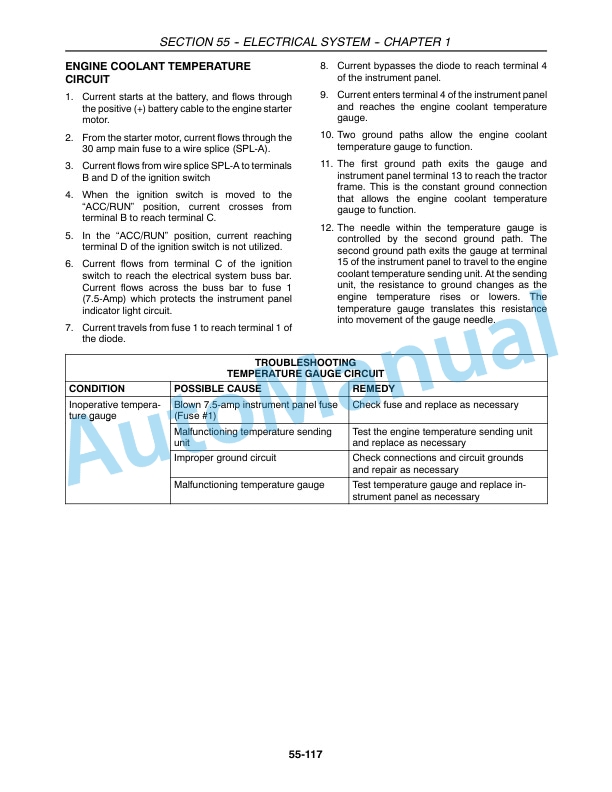 New Holland TC29D, TC33D Tractor Repair Manual 87036759-4