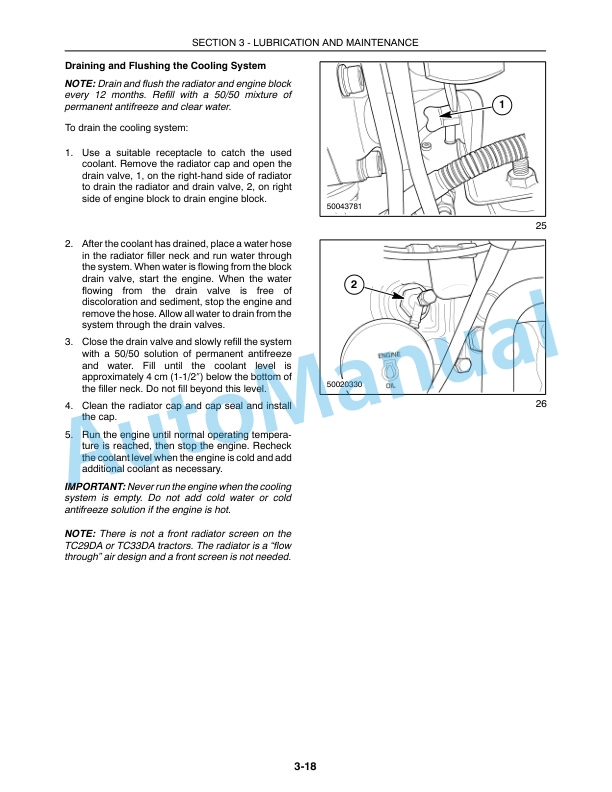 New Holland TC29DA, TC33DA Tractor Operation and Maintenance Manual 87308863-4
