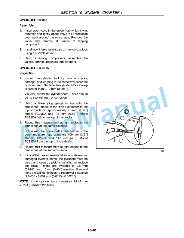 New Holland TC29DA, TC33DA Tractor Repair Manual 87057408-3