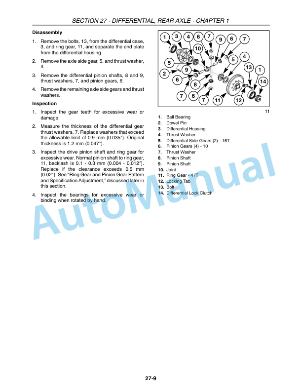 New Holland TC29DA, TC33DA Tractor Repair Manual 87057409-4