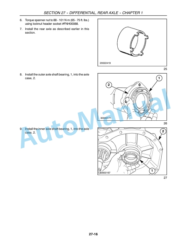 New Holland TC30 Tractor Repair Manual 87021726-5