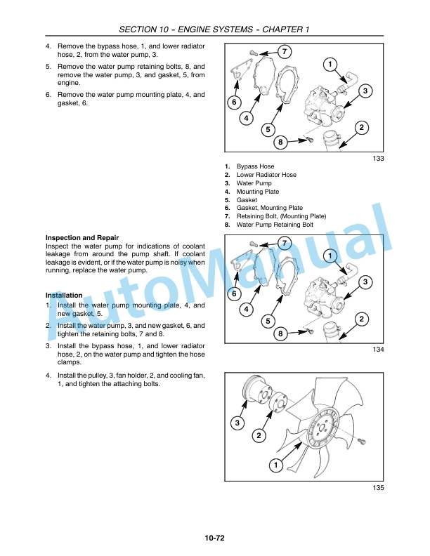 Alternative view of New Holland TC30 Tractor Repair Manual 87021728