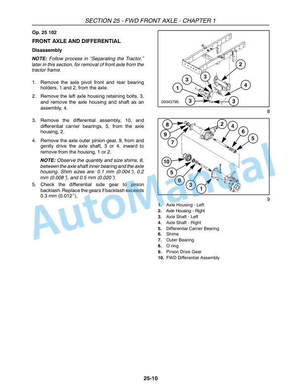 New Holland TC30 Tractor Repair Manual 87059164-3