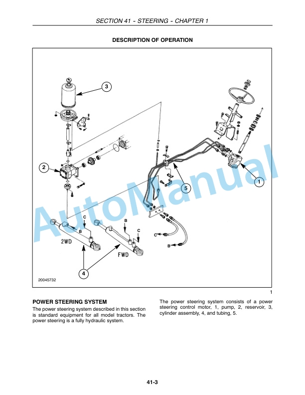 New Holland TC30 Tractor Repair Manual 87059165-4