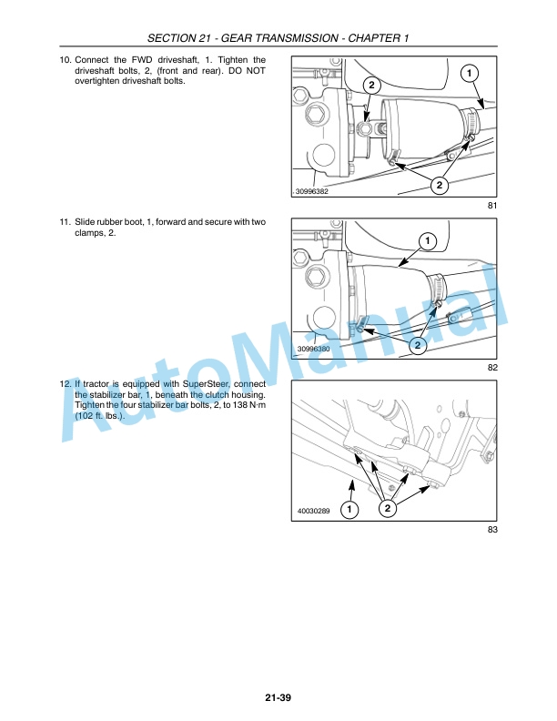 New Holland TC31DA, TC34DA Tractor Repair Manual 87531023-2