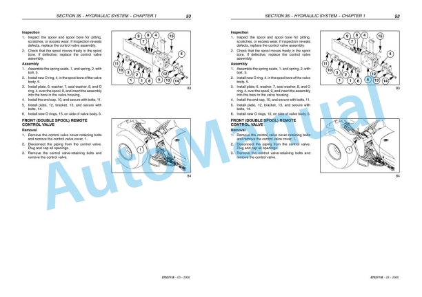 New Holland TC31DA, TC35DA Tractor Repair Manual 87537118-4
