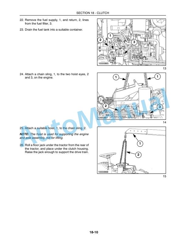 New Holland TC35, TC35D, TC40, TC40D, TC45, TC45D Competitive Comparison Repair Manual 86618105-4