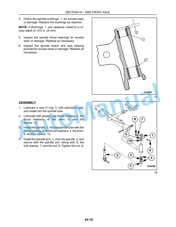New Holland TC35, TC35D, TC40, TC40D, TC45, TC45D Competitive Comparison Repair Manual 86618107-2