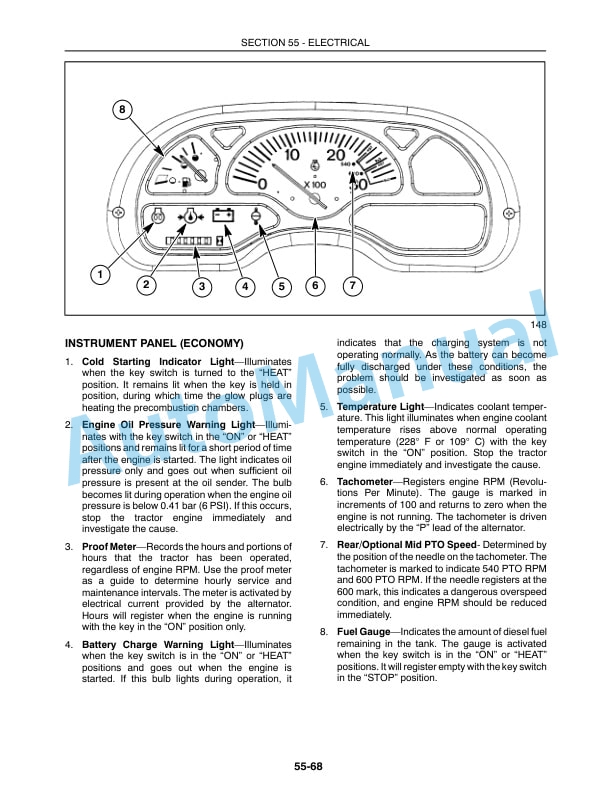 New Holland TC35, TC35D, TC40, TC40D, TC45, TC45D Competitive Comparison Repair Manual 86618107-3