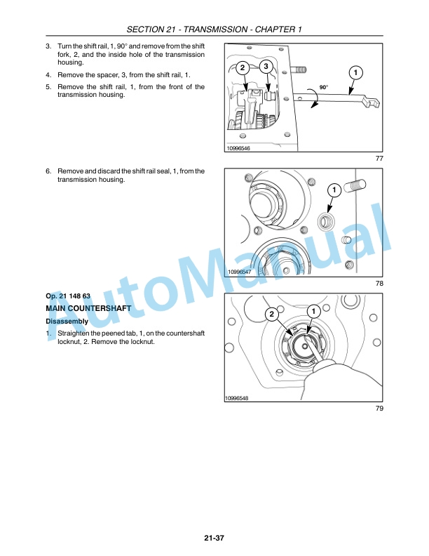 New Holland TC35A, TC35DA, TC40A, TC40DA, TC45A, TC45DA Tractor Repair Manual 87054261-2
