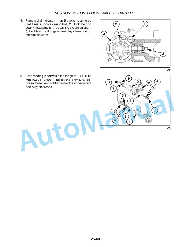 New Holland TC35A, TC35DA, TC40A, TC40DA, TC45A, TC45DA Tractor Repair Manual 87054261-5