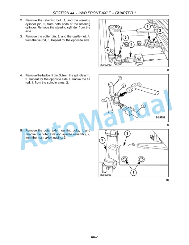 New Holland TC35A, TC35DA, TC40A, TC40DA, TC45A, TC45DA Tractor Repair Manual 87056433-2