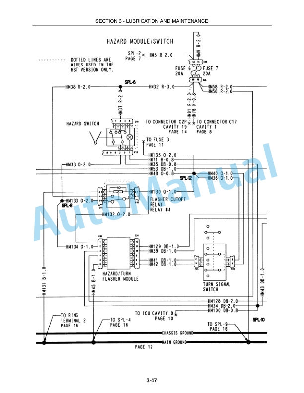 New Holland TC35A, TC40A, TC45A Tractor Operation and Maintenance Manual 87319782-5