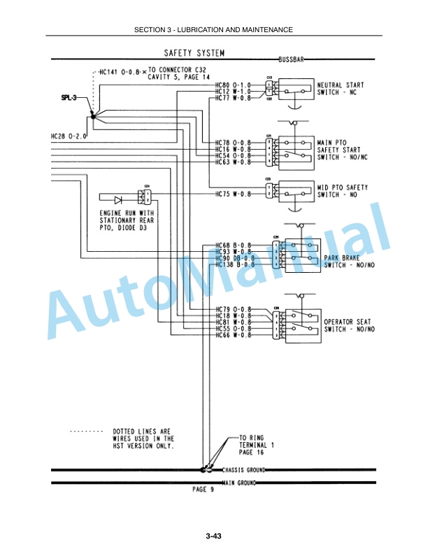 New Holland TC35DA, TC40DA, TC45DA Tractor Operation and Maintenance Manual 87319784-5