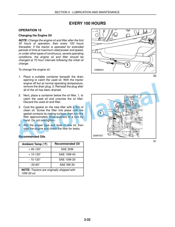 New Holland TC40D, TC50D Tractor Operation and Maintenance Manual 86627597-4