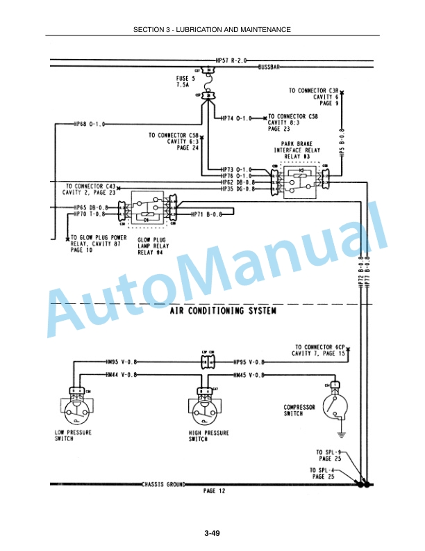 New Holland TC40DA, TC50DA With Cab Tractor Operation and Maintenance Manual 87370194-5