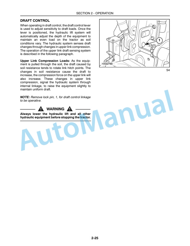 New Holland TC48DA, TC55DA Tractor Operation and Maintenance Manual 87301120-3