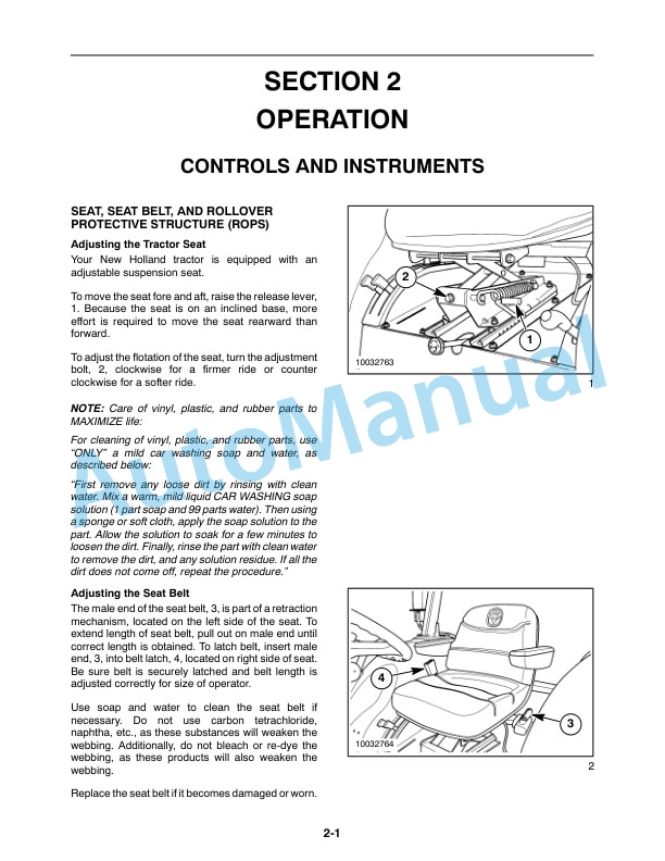 New Holland TC48DA, TC55DA Tractor Operation and Maintenance Manual 87544704-2