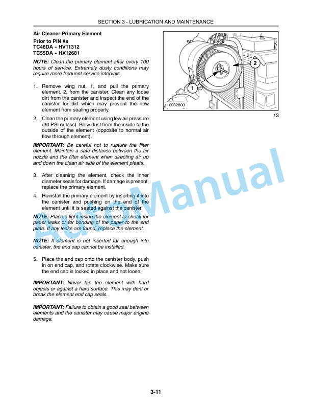 New Holland TC48DA, TC55DA Tractor Operation and Maintenance Manual 87544704-4