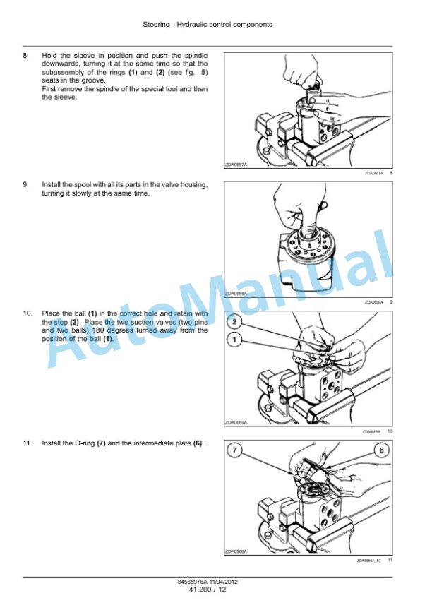 New Holland TC5040, TC5050, TC5060, TC5070, TC5080, TC5080 Hillside Service Manual 84565976A-3