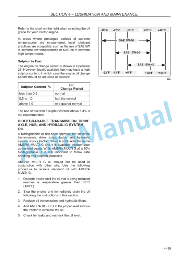New Holland TD3.50 Tractor Operation and Maintenance Manual 47376814-5