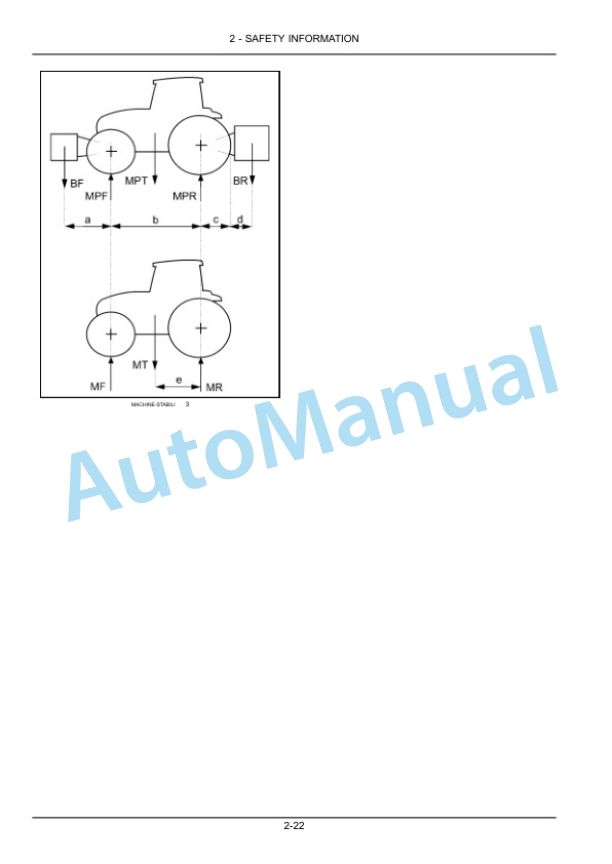 Alternative view of New Holland TD3.50F Tractor Operation and Maintenance Manual 48154642