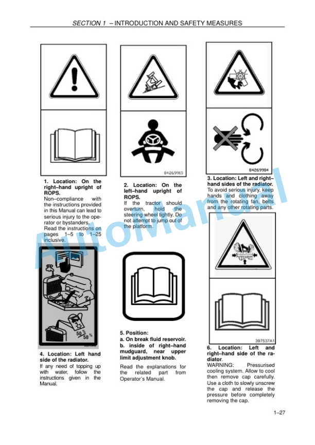 Alternative view of New Holland TD4020F, TD4030F, TD4040F Tractor Operation and Maintenance Manual 47518917