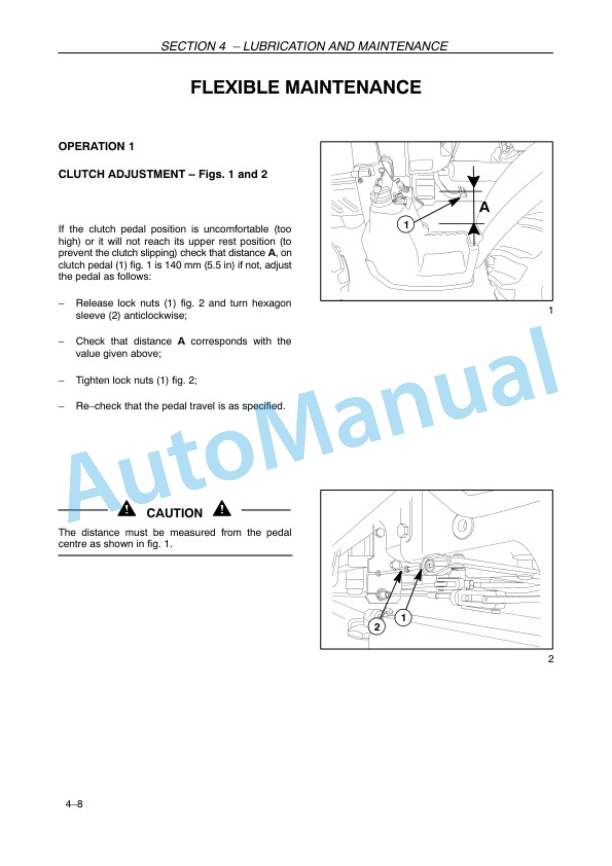 New Holland TD4020F, TD4030F, TD4040F Tractor Operation and Maintenance Manual 84264927-4