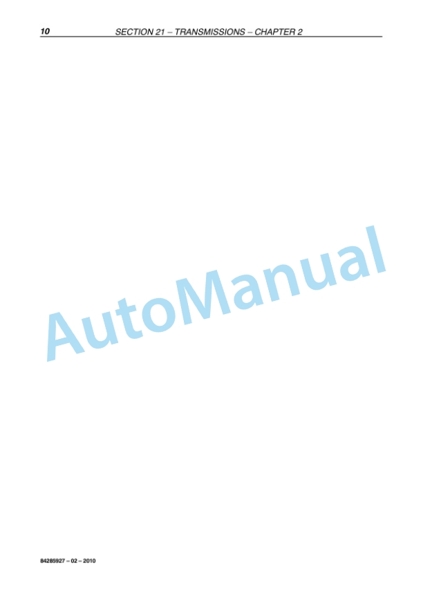 Alternative view of New Holland TD4020F, TD4030F, TD4040F Tractor Service Manual 84285927
