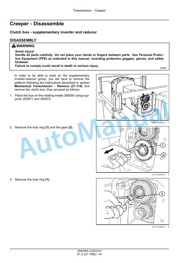 Alternative view of New Holland TD4040F Tractor Service Manual 48064965