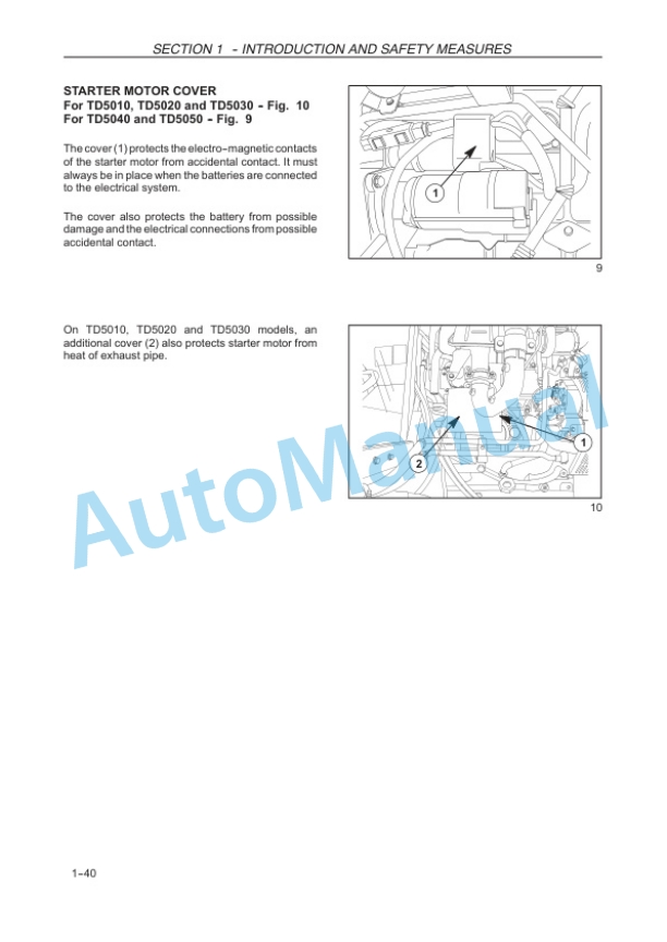New Holland TD5010, TD5020, TD5030, TD5040, TD5050 Tractor Operation and Maintenance Manual 47376882-2