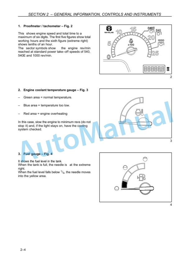Alternative view of New Holland TD5010, TD5020, TD5030, TD5040, TD5050 Tractor Operation and Maintenance Manual 84422346