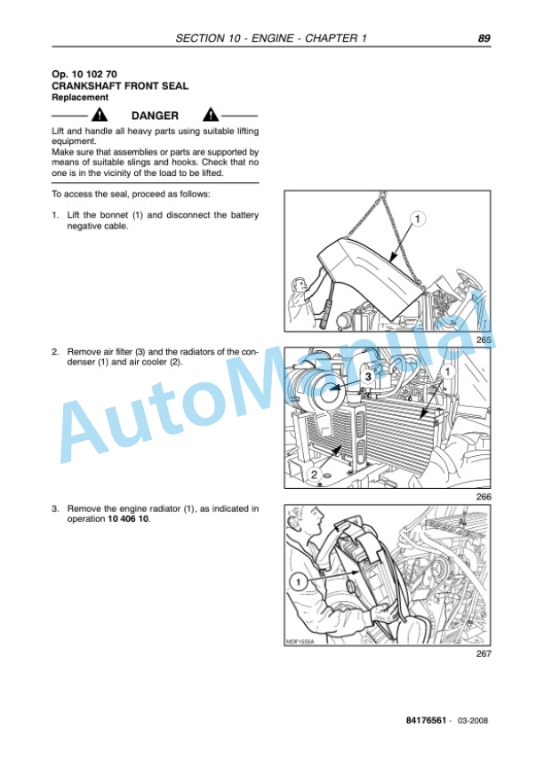 New Holland TD5010, TD5020, TD5030, TD5040, TD5050 Tractor Service Manual 84176561-2