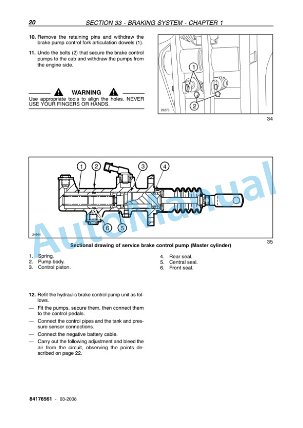 New Holland TD5010, TD5020, TD5030, TD5040, TD5050 Tractor Service Manual 84176561-4