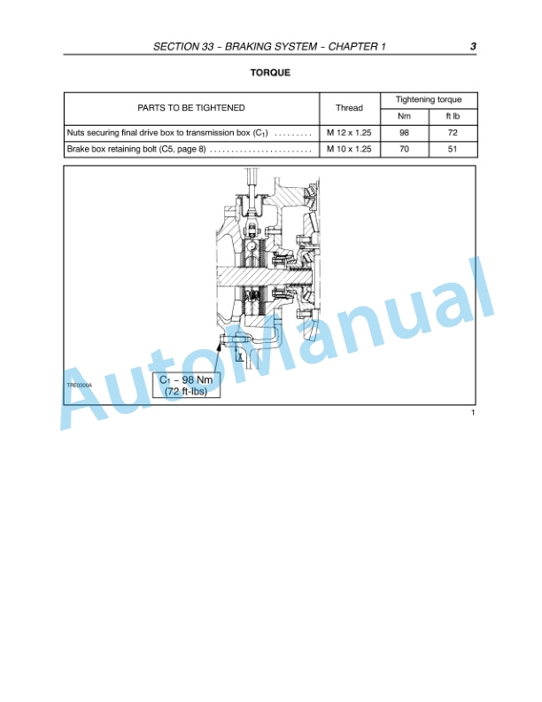 New Holland TD5030, TD5040, TD5050 Tractor Service Manual 84221706-4