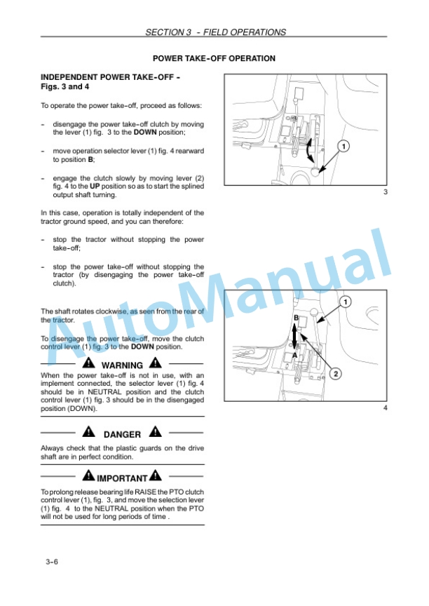 New Holland TD5030, TD5040 Tractor Operation and Maintenance Manual 84425846-3