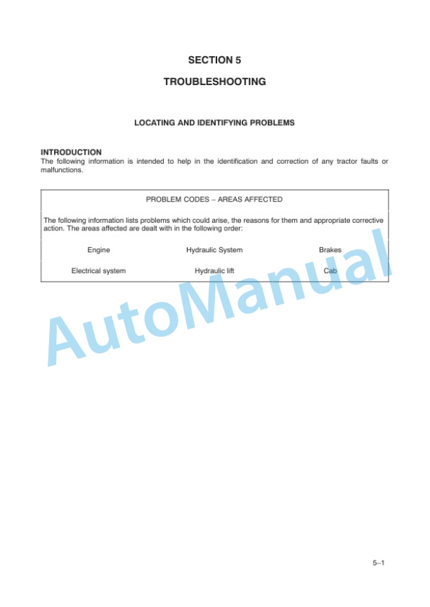 New Holland TD5050 HC Tractor Operation and Maintenance Manual 47376863-5