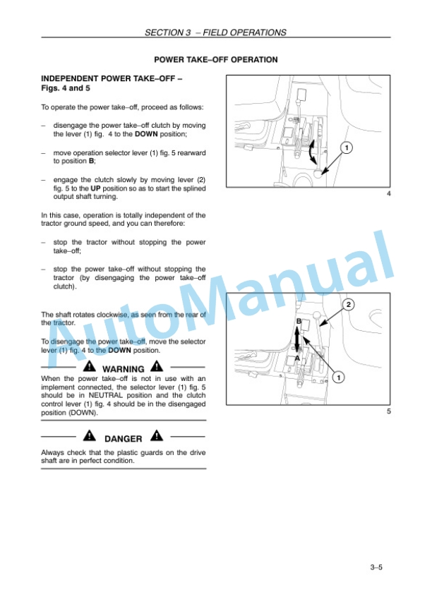 New Holland TD5050 HC Tractor Operation and Maintenance Manual 84264895-3